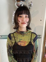 ペレ アネックス 大阪梅田茶屋町店(PELE ANNEX)&nbsp;ミディアムヘア/デザインカラー/フェイスフレーミング/梅田