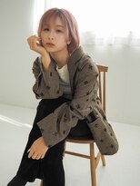 スリール バイ ミリー 江坂(Sourire by milly)&nbsp;【Sourire江坂】ピンクベージュ×ミニマルボブ