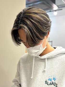 エルマーク 四条烏丸(L-MARK) ハイライト/アップバング/フェード/men's/メンズ