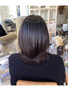 アシャ ヘアー ソリューション 神戸店(asha hair solution) イメチェン/ピンクベージュ/アンブレラカラー/前髪/摂津本山