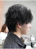 渋谷ツイスパツイストスパイラルパーマメンズミディアム