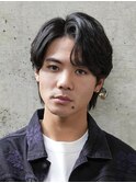 大人センターパート ビジネスマンニュアンスパーマ メンズ 高松