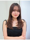 藤本指名◎レイヤーカット イルミナカラー 髪質改善 銀座