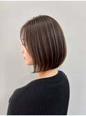 透明感カラー×デザインカット