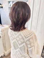 キャアリー(Caary) 福山美容室caaryレイヤーウルフミディハイライト髪質改善50代