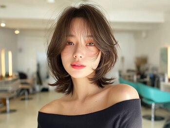 ラファンジュ ヘアー(Rohange hair)の写真/【名駅★3分】顔まわりカットで長さを変えずに即イメチェン★マスクをしていても可愛いデザインに♪