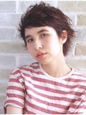 クセっぽい無造作ウェーブ*ベビーショート