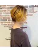 【butter辻憲太郎】　ハンサムショート×イエローグラデーション