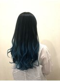 派手髪☆ブルーブラックグラデーション【仲村たくろー】