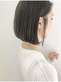 艶ボブ×ナチュラルグレージュ