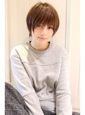 大人可愛いマッシュショート　小顔ショート