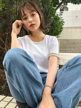 ヘアサロンエム 渋谷店(HAIR SALON M) クールショート/ボブルフ/ピンクベージュ/シルバーカラー