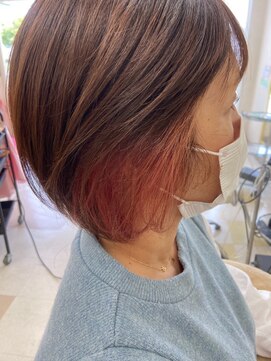 ヘアメイク リーフ 茂原店(HAIRMAKE Leaf) ハイライト×インナーカラー