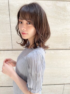 マイラ 銀座(myla) 【佐伯】大人可愛い外ハネゆるふわミディアム