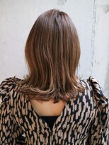 ダヴィン 中目黒(DaVin)&nbsp;【DaVin中目黒】流し前髪外ハネボブ　モカブラウン