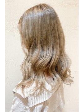 モリオ フロム ロンドン サッポロファクトリー店(morio FROM LONDON) 【morio】札幌ハイトーンカラー ミルキーベージュ