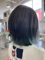 ヘア スパ リゾート リアン(hair spa resort Lien)&nbsp;インナーカラーグリーン