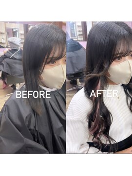 ラヴィ 山科店(Lavy) シールエクステ×インナーレッド