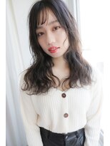 コリ 氷川台店(cori)&nbsp;ロブヘア/オリーブベージュ/ロングレイヤー/鎖骨ミディアム