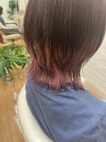 アメイジングヘアー 中沢店(AMAZING HAIR)&nbsp;裾カラー/ピンク/くびれボブ/ひし形ミディアム/レイヤーボブ