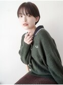 前髪/ショート/ショートボブ/大人可愛い/池袋