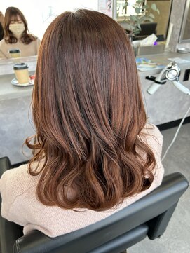 メゾンセブンルックス 宇都宮簗瀬店(Maison 7LOOKS) ブリーチ無しのオレンジブラウン！