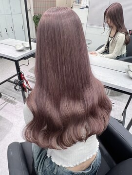 ペレ 渋谷(PELE) 切りっぱなしボブ/エアリーロング/美髪/ピンクブラウン/渋谷
