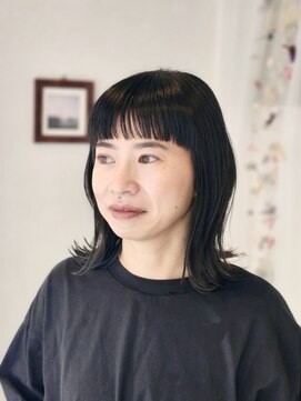 ウミネコ美容室 センター南店(Umineko美容室) ナチュラルミディアムボブ