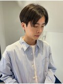 メンズヘア　センターパート　刈り上げない　原宿　表参道