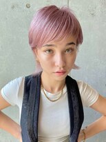 マックス フォー ヘアー(MAX FOR HAIR) ショートウルフ×ハイトーンピンク◎