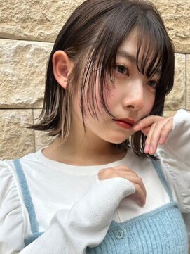 アース 三木店(HAIR & MAKE EARTH) 20代30代40代大人可愛いインナーカラー毛先パーマ透明感