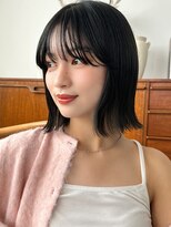 ラフィス ヘアー エルア 武庫之荘店(La fith hair elua)&nbsp;【La fith】シアーブラック×シースルーバング