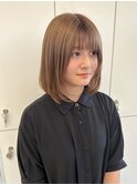 ミルクティーベージュ×レイヤー