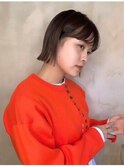 ミルクブラウン/ダークパープル/ナチュラルショート/夏/町田