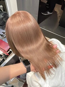 ロイス 神宮前(ROIS) ケアブリーチ/ミルクティーベージュ/髪質改善トリートメント/