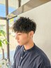 【Hiroki】メンズカット+デザインパーマ+トステアtr+ヘマチン残臭カット