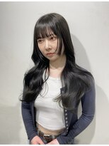オリーブグレージュ　レイヤーカット