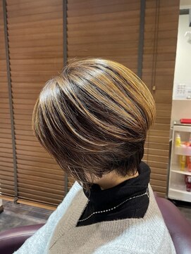 ラプチャー(RAPTURE) 似合わせカット白髪ぼかしハイライト/髪質改善カラー