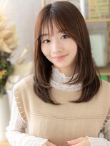 カバーヘア イヴ 戸頭店(COVER HAIR EVE)&nbsp;■マロンベージュミディアムレイヤーカット609★戸頭30代40代