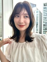 バイオレットジェム(Violet`jem)&nbsp;くびれミディアム/大人くびれロブ韓国レイヤー KE-08