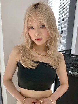 ユーフォリア 新宿通り(Euphoria) レイヤー/顔周りレイヤー/シースルーバング/ハイトーン