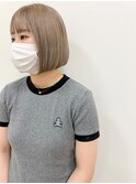 ミニボブとブロンドカラー