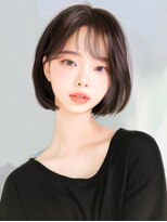 ラベストクズハ(LOVEST KUZUHA)&nbsp;ショートボブ/前下がりショート/眉上バング/アッシュブラウン