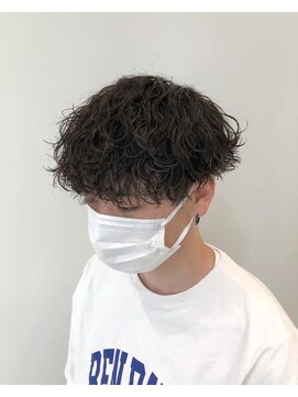 ナチュラルマッシュ×波巻きパーマ