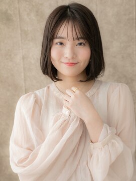 カバーヘア ブリス 北浦和(COVER HAIR bliss) シースルーバング/透明感カラー/オリーブグレージュ/内巻きボブe