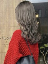 ニコリヘアワークス(nicori hair works)&nbsp;ロング×ハイトーン×シアーベージュ1