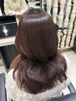 ユーフォリア 銀座本店(Euphoria)&nbsp;【Euphoria すみれ】ツヤ感ピンクブラウン♪ナチュラルゆる巻き