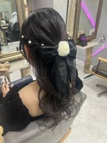 クロムス 梅田茶屋町店(clomus)&nbsp;【clomus】ハーフアップアレンジ　梅田 茶屋町