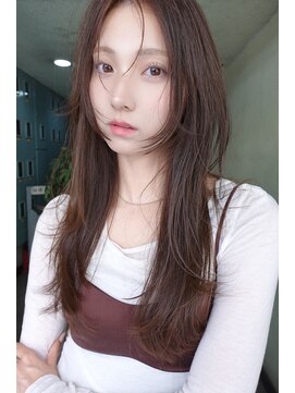 ネルケ 立川(nelke) レイヤーカット 韓国 顔まわりカット/10代20代30代40代