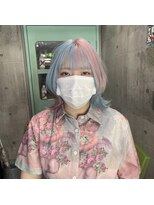 インク 渋谷(INK.)&nbsp;ミルクティーブロンドニュアンスウルフワンホンレイヤー渋谷